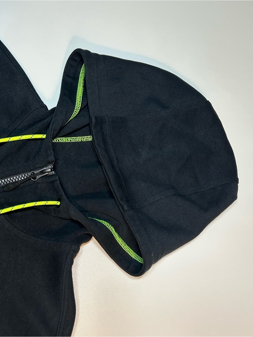 Nike AV15 Advance 15 Fleece Full Zip Hoodie Heather Grey Black Volt Medium - Picture 4 of 7